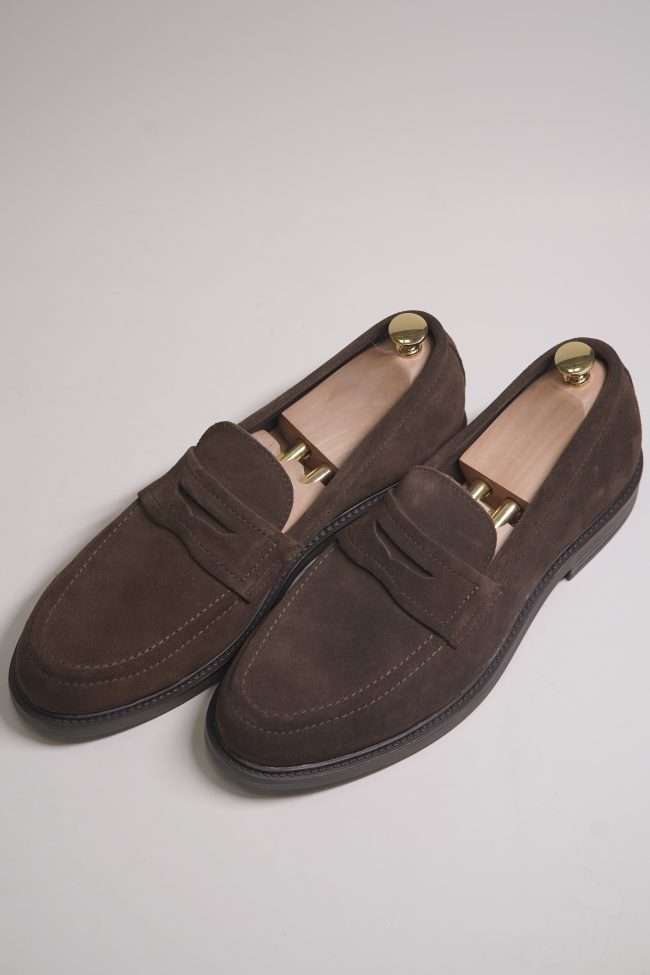 Severin Espresso Suede Loafer Batch 001 Artisanal Footwear